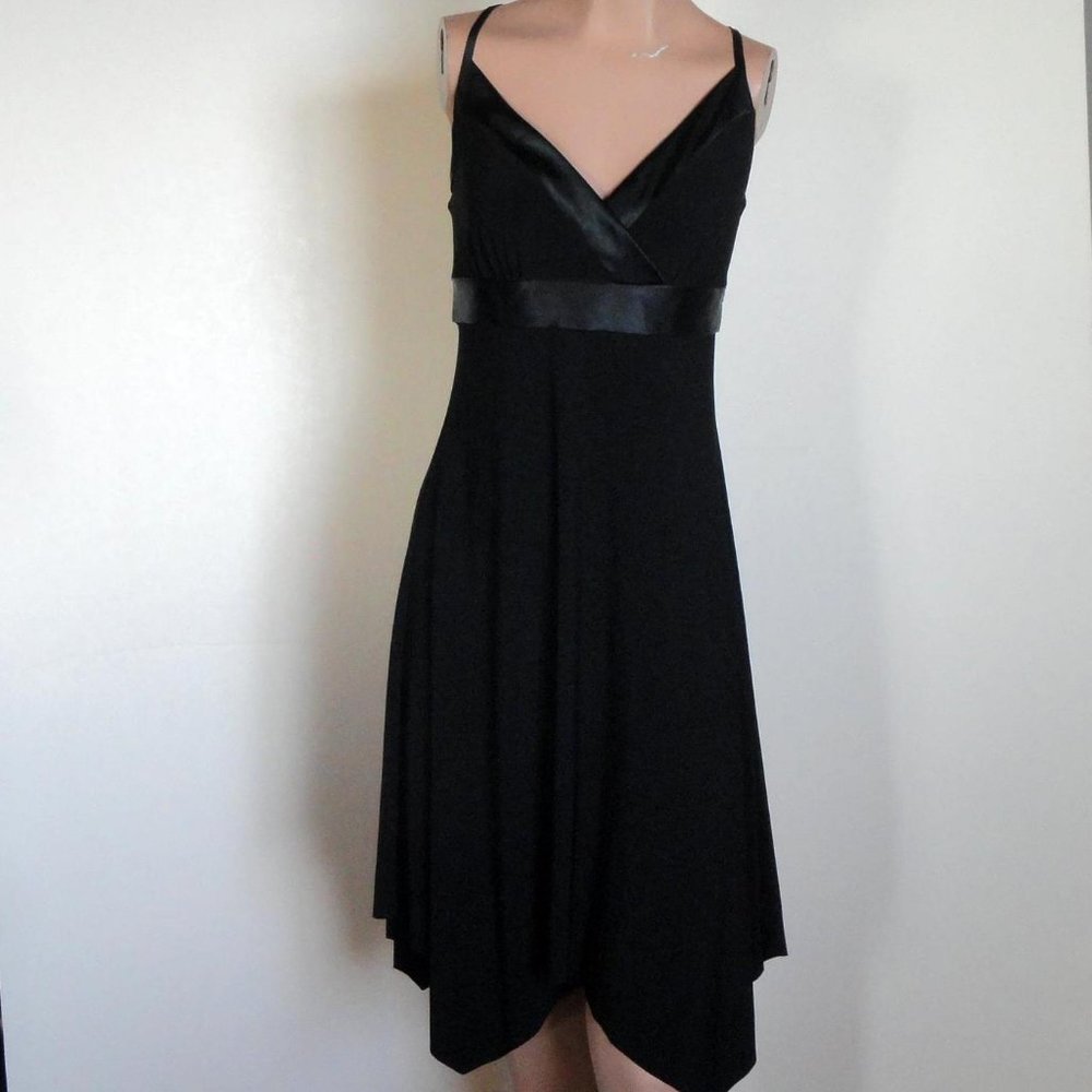 Charlotte Russe Black Knit Spaghetti Strap Dress S
